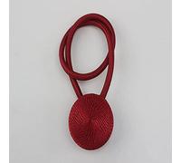 ZZYLCDT Lot de 4 Embrasses Magnétiques, Rideau à lanières-vin Rouge, Embrasses de Rideaux , Boucles pour Rideaux, Aimantee Attache Rideau pour Décoration de Bureau Maison Salon Chambre