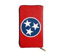 ZZYYDS Tennessee State Flag Portefeuille long en cuir avec 12 emplacements pour cartes de crédit, 3 emplacements pour espèces, compartiment pour pièces de monnaie, unisexe