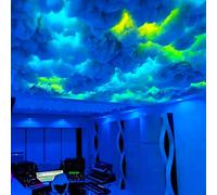 ZZYYZZ LED Lumières/Veilleuse Atmosphère de Noël, Applique Murale Nuage 3D, Décoration de Plafond d'halloween Créative DIY, pour la Fête de la Salle de Jeux,6.6ft/2m