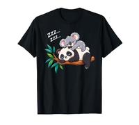 ZZZ Panda Koala Endormis Animaux de la Jungle Fille T-Shirt