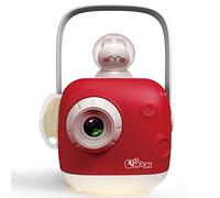 ZZZMOON Projecteur de Livres D'histoires pour Enfant, Machine à Raconter des Histoires pour Bébé avec Musique Apaisante et Bruit Blanc, Jouet Educatif avec Veilleuse pour Enfant 3 Ans et Plus, Rouge