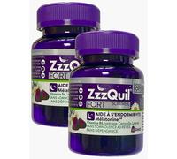 ZzzQuil FORT Sommeil 30 gommes - Dose plus FORTE de MELATONINE 1.7mg - Lot de 2 Boites de 30 Gommes (2F)