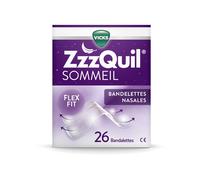 ZzzQuil Sommeil 26 Bandelettes nasales Respiration facilitée