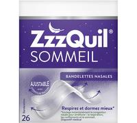 ZzzQuil Sommeil Bandelettes Nasales 26 Pièces