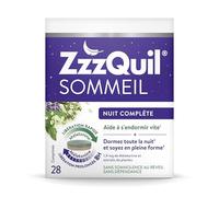ZZZQUIL SOMMEIL NUIT COMPLÈTE, mélatonine 1,9 mg