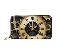 ZZZSWSYWZ Portefeuille de voyage élégant pour femme - Portefeuille long pour téléphone portable - En cuir microfibre - Fermeture éclair - Porte-monnaie - Pochette pour cartes de crédit - Imprimé