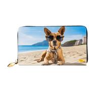 ZZZSWSYWZ Portefeuille de voyage élégant pour femme - Portefeuille long pour téléphone portable - En cuir microfibre - Fermeture éclair - Porte-monnaie - Pochette pour cartes de crédit - Imprimé