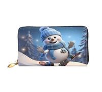 ZZZSWSYWZ Portefeuille de voyage élégant pour femme - Portefeuille long pour téléphone portable - En cuir microfibre - Fermeture éclair - Porte-monnaie - Pochette pour cartes de crédit - Imprimé