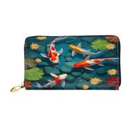 ZZZSWSYWZ Portefeuille de voyage élégant pour femme - Portefeuille long pour téléphone portable - En cuir microfibre - Fermeture éclair - Porte-monnaie - Pochette pour cartes de crédit - Imprimé