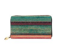 ZZZSWSYWZ Portefeuille de voyage élégant pour femme - Portefeuille long pour téléphone portable - En cuir microfibre - Fermeture éclair - Porte-monnaie - Pochette pour cartes de crédit - Imprimé