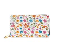 ZZZSWSYWZ Portefeuille de voyage élégant pour femme - Portefeuille long pour téléphone portable - En cuir microfibre - Fermeture éclair - Porte-monnaie - Pochette pour cartes de crédit - Imprimé