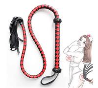 ZZZYW Fouets Longs en Cuir Fouet de Cheval Flogger Fouet en Cuir pour l'équitation Cravaches pour l'entraînement Quotidien des Chevaux